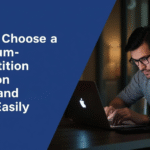 Freelancer researching medium-competition Fiverr niches on laptop with Fiverr dashboard and charts visible — guide on choosing the right Fiverr niche to succee